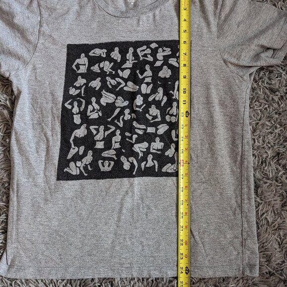 Graniph Womens Short Sleeve Graphic T-Shirt Gray - Picture 6 of 7
